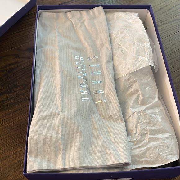 Stuart Weizmann Gladiator Black Napa Leather stretch boots - Picture 7 of 11